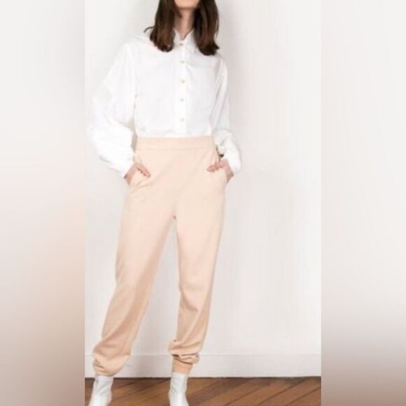 Tibi NWT blush jogger trousers